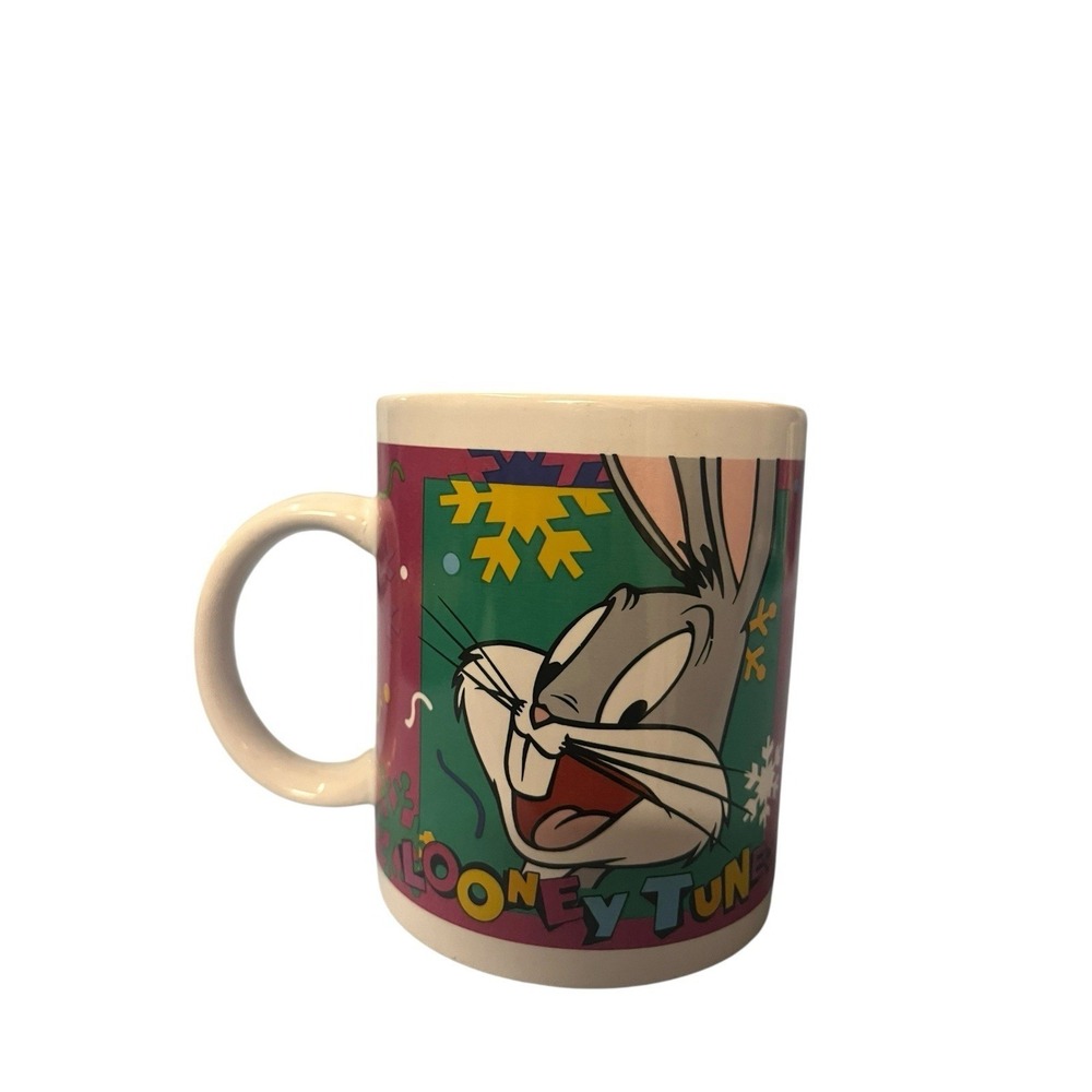 Vintage Bugs Bunny Rabbit Coffee Mug Looney Tunes 1996 Candy Warner Bros Cartoon
